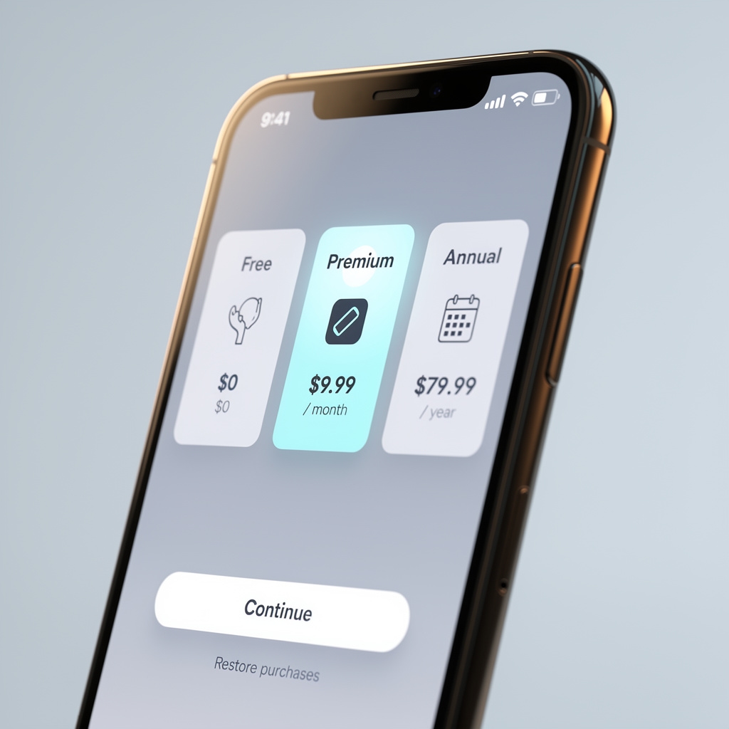 App Store pricing screen for Cleaner showing subscription options and in-app purchase details